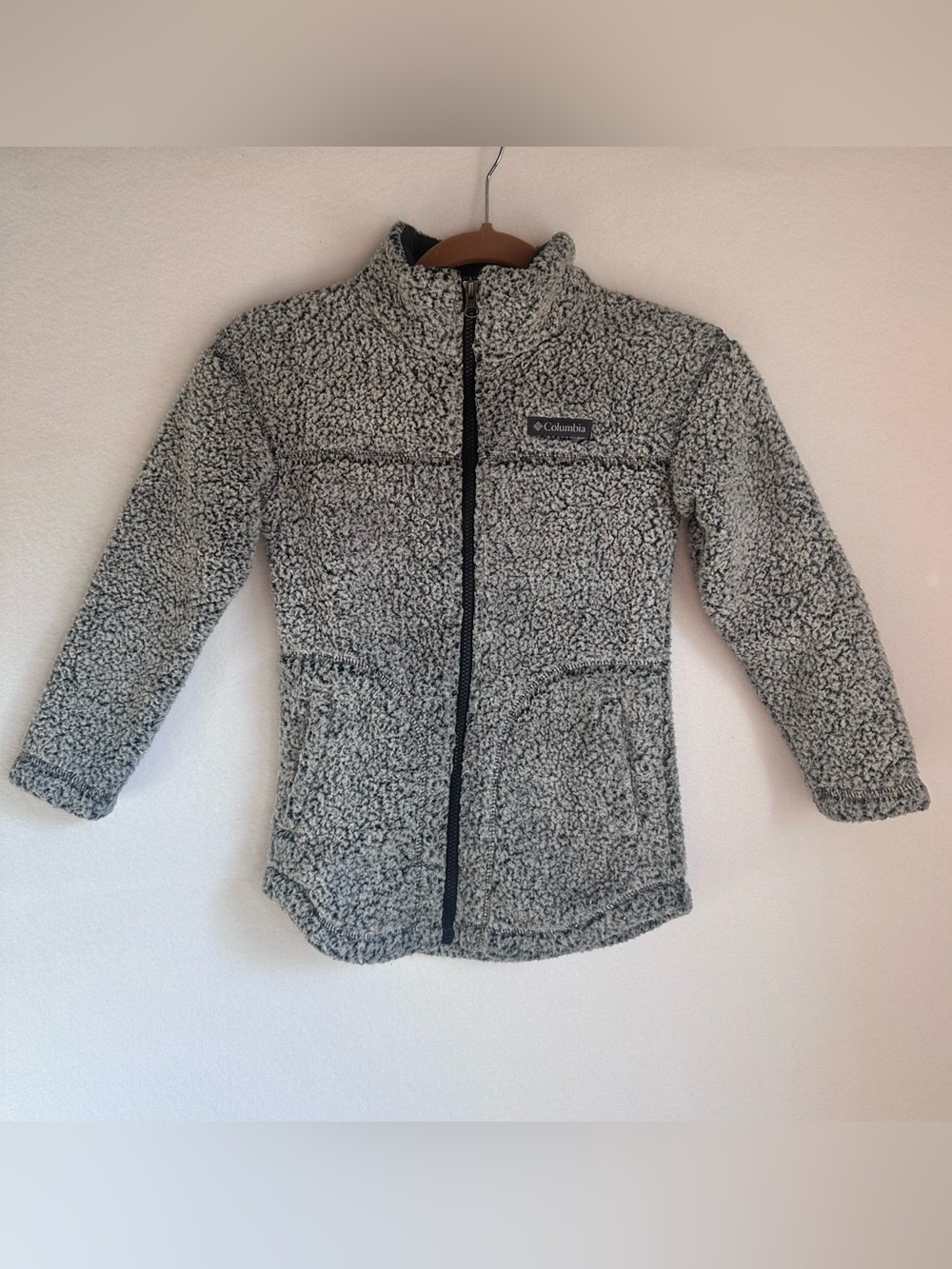 Girls Columbia Sherpa Fleece Full Zip Jacket EUC Size Small